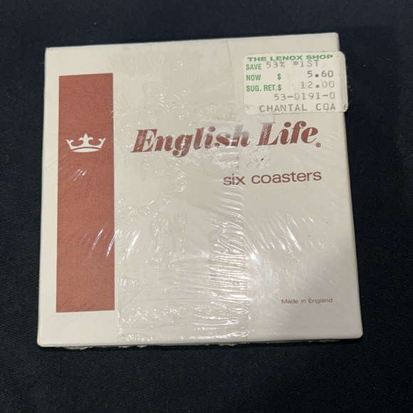 Vintage NWT English life coasters from the Lenox shop - Picture 2 of 6